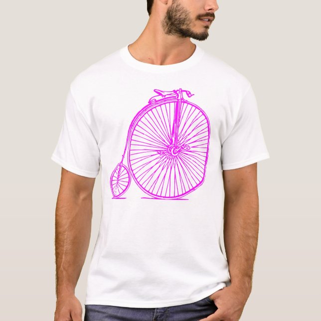 Penny Farthing - Magenta T-Shirt (Vorderseite)