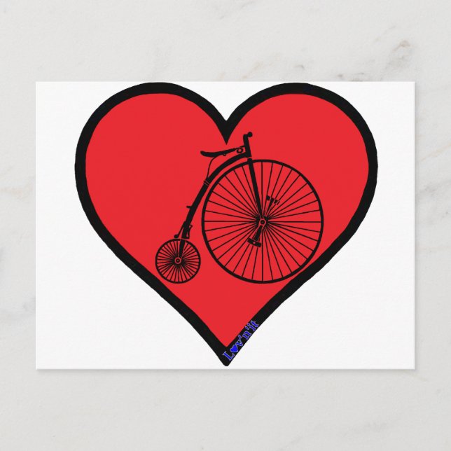 Penny-Farthing Postkarte (Vorderseite)