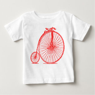 Penny Farthing - Red Baby T-shirt