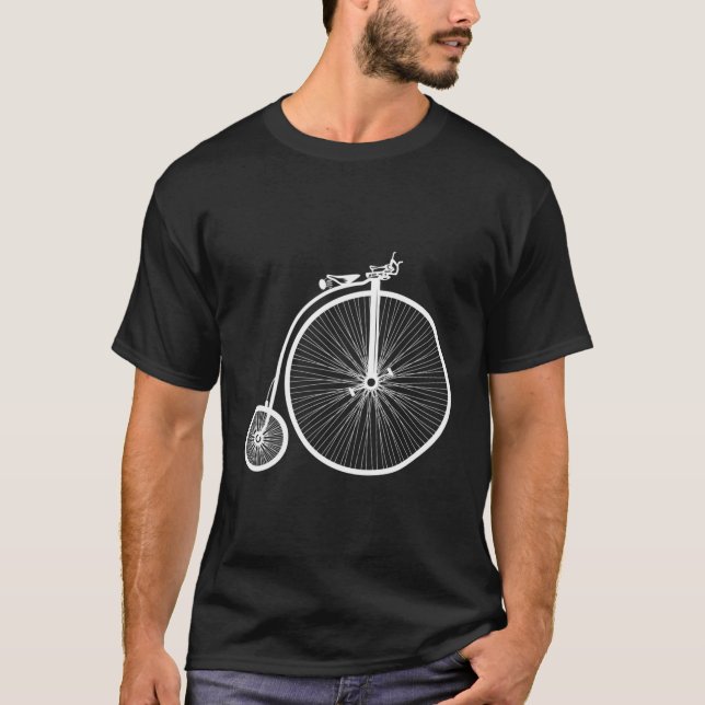 Penny Farthing Retro T-Shirt (Vorderseite)