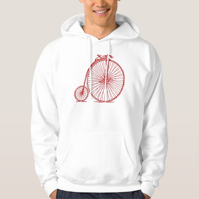 Penny Farthing - Ruby Red Hoodie (Vorderseite)
