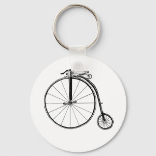 Penny Farthing Vintag Bicycle Illustration Schlüsselanhänger