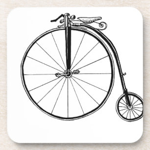 Penny Farthing Vintage Fahrrad Illustration Getränkeuntersetzer