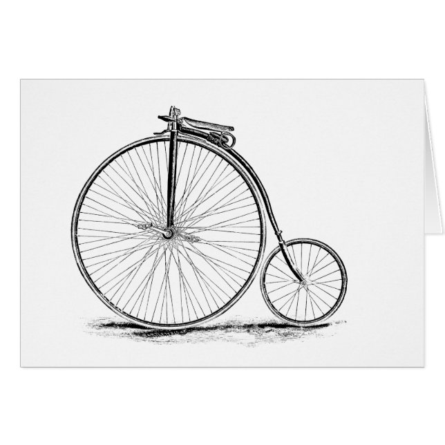 Penny-Farthing Vintages Hoch-Rad Fahrrad (Vorderseite (Horizontal))