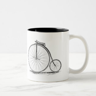 Penny Farthing Vintages Rad Zweifarbige Tasse
