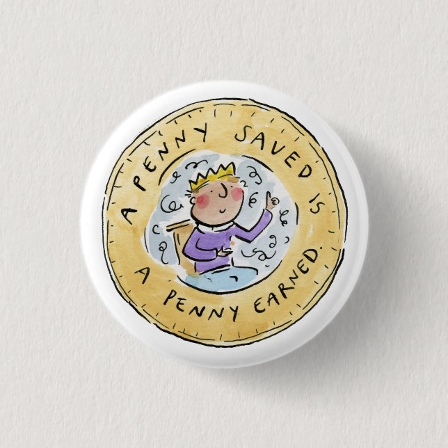 Penny Gerettet Button (Vorderseite)