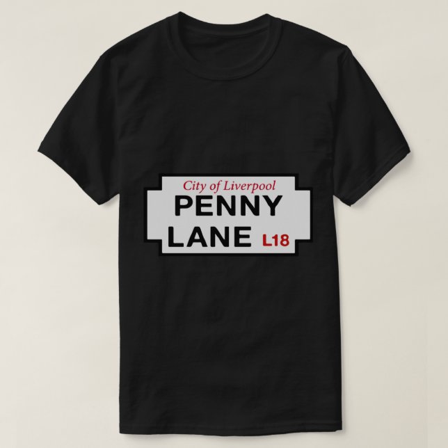 Penny Lane Sign Classic T - Shirt (Design vorne)