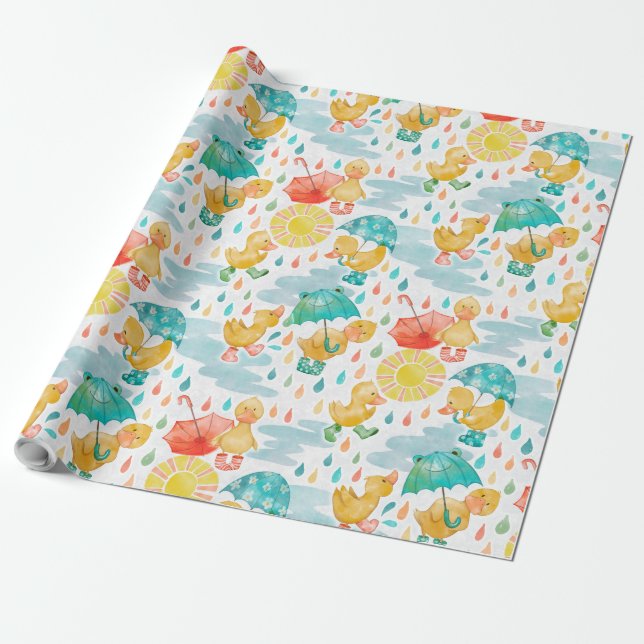 Penny Puddle Duck Geschenkpapier (Ungerollt)
