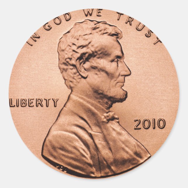 Penny Runder Aufkleber (Vorderseite)