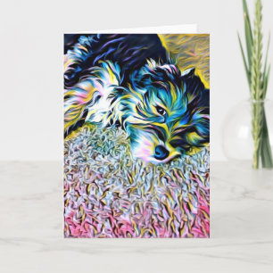 Penny the Morkie Notecard Karte