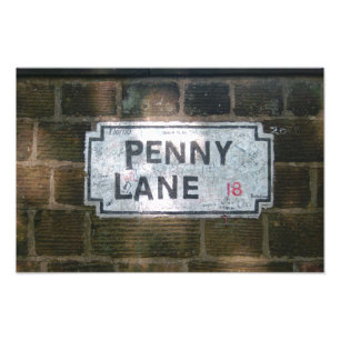 Penny-Weg-Straßenschild Fotodruck