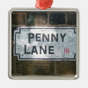 Penny-Weg-Straßenschild, Liverpool Großbritannien Ornament Aus Metall