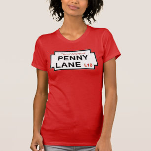 Penny-Weg, Straßenschild, Liverpool, T-Shirt