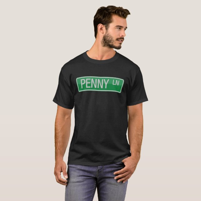 Penny-WegVerkehrsschild T-Shirt (Vorne ganz)