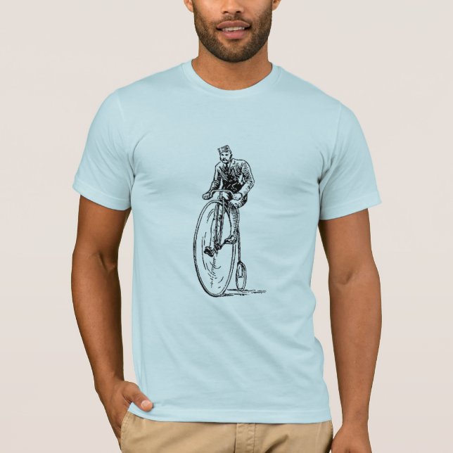 Pennyfarthing Fahrrad-Fahrrad-Typ T-Shirt (Vorderseite)