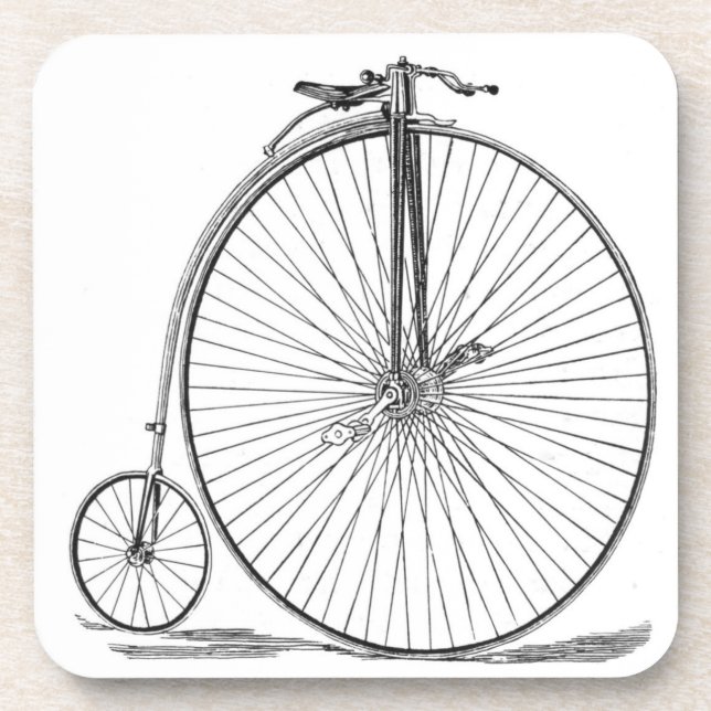 Pennyfarthing Getränkeuntersetzer (Vorderseite)