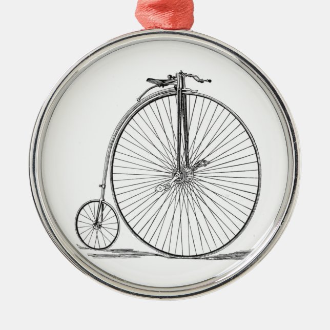Pennyfarthing Ornament Aus Metall (Vorne)