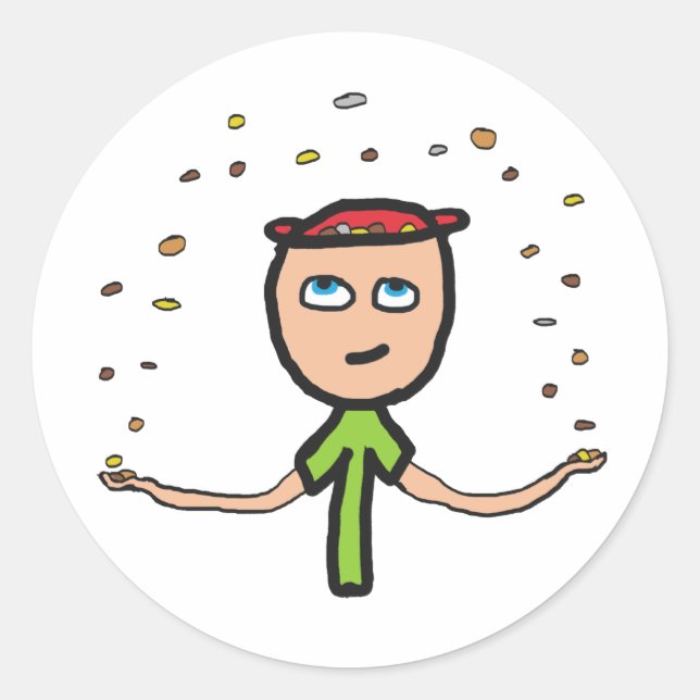 Pennys aus dem Himmel Runder Aufkleber (Vorderseite)