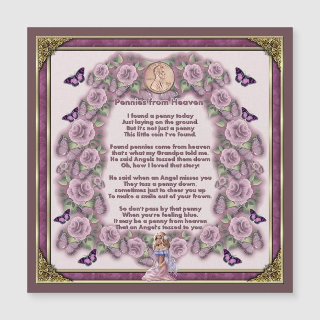 Pennys vom Himmels-Engels-Magneten Magnetkarte (Vorderseite)