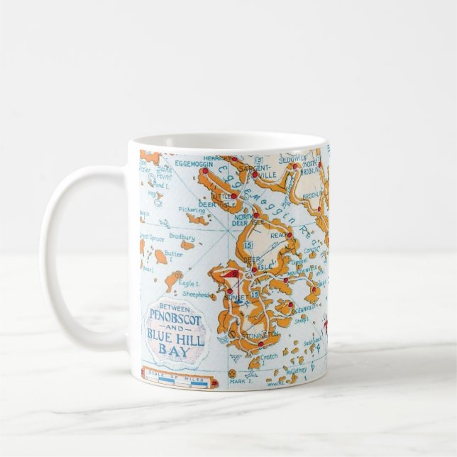 Penobscot-Blue Hill Bay Maine Tasse (Links)