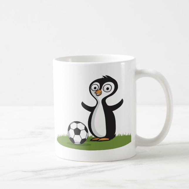 Penquin Fußball Kaffeetasse (Rechts)