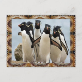 Penquin Walking Postkarte