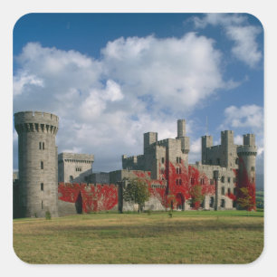 Penrhyn Castle, Gwynedd, Wales Quadratischer Aufkleber