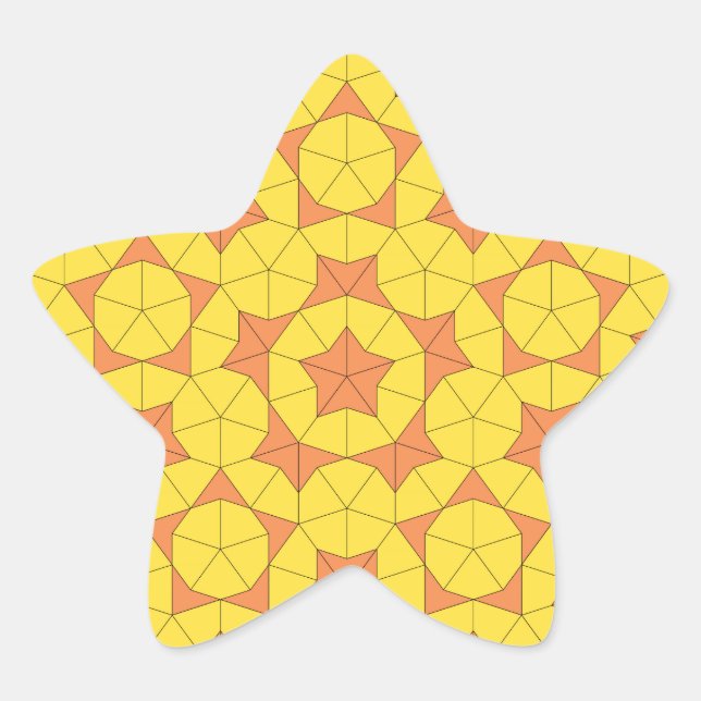 Penrose Sun Tile 1 Aufkleber (Vorderseite)
