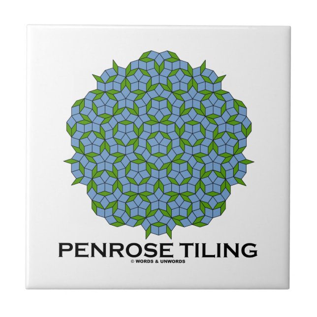 Penrose Tiling (fünffache Symmetrie) Fliese (Vorderseite)