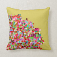 Penrose Tilings-Kissen (Rosa und Beige)