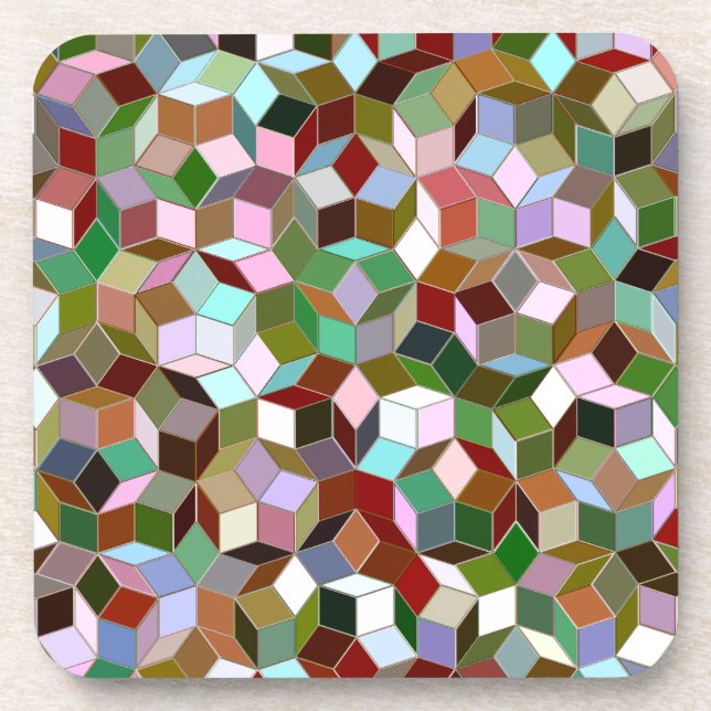 Penrose Tilings-PlastikUntersetzer Untersetzer (Vorderseite)