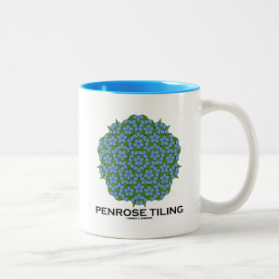 Penrose-Verschalung (Fünffache Symmetrie) Zweifarbige Tasse