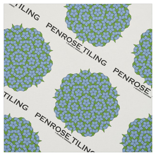 Penrose-Verschmelzung, fünffach-Symmetrie Stoff (Muster)