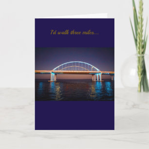 Pensacola 3-Meilen-Brücke - Originalfotografie Karte