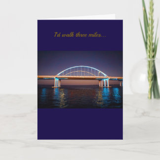 Pensacola 3-Meilen-Brücke - Originalfotografie Karte