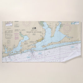 Pensacola Bay and Approaches Nautical Chart 1382 Strandtuch