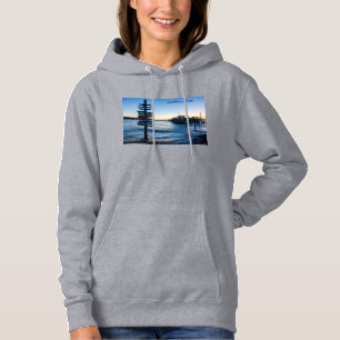Pensacola Bay Sign Sonnenuntergang Bei Dock Hoodie