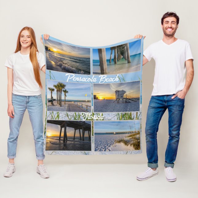 Pensacola Beach Florida Fleece Blanket (Beispiel)