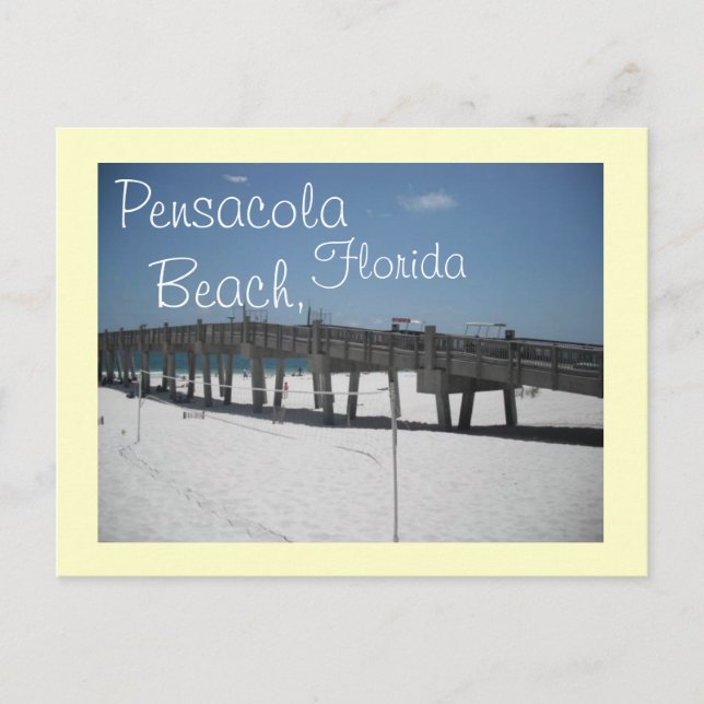 Pensacola Beach, Florida Postkarte (Vorderseite)