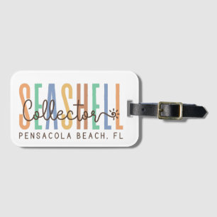 Pensacola Beach Florida (Seashell Collector) Gepäckanhänger