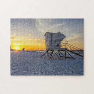 Pensacola Beach Lifegustation Sunrise Puzzle