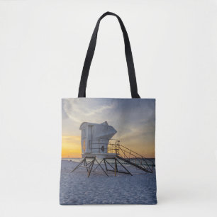 Pensacola Beach Lifegustation Sunrise Tote Bag