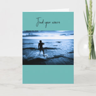 Pensacola Beach Surfer – Originalfotografie Karte