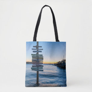 Pensacola Bucht Unterschrift Sonnenuntergang durch