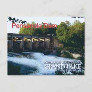 Pensacola Dam...Grand Lake OK Postkarte
