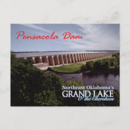 Pensacola Dam...Grand Lake OK Postkarte v2