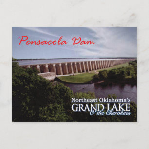 Pensacola-Damm...Grand Lake OK  Postkarte v2
