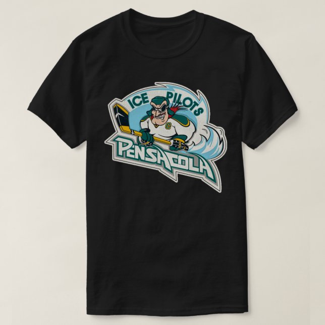Pensacola Eispiloten Retro Defunktionaler Eishocke T-Shirt (Design vorne)