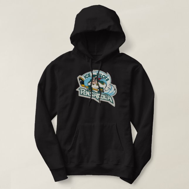 Pensacola Eispiloten Retro Ice Hockey Esse gestopp Hoodie (Design vorne)