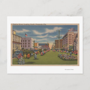 Pensacola, FL - Südansicht von Palafox Postkarte